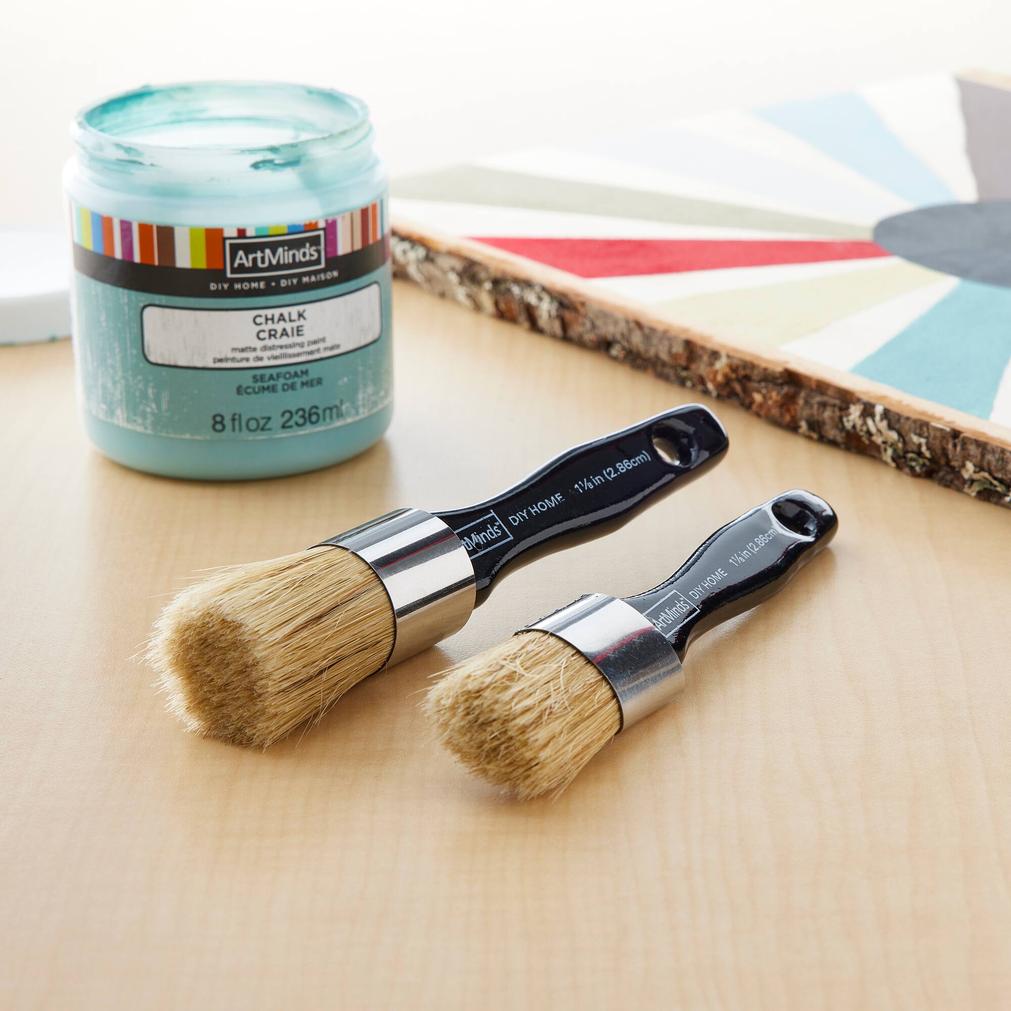 6 Packs: 2 ct. (12 total) DIY Home Chalk & Wax Brushes by Craft Smart™